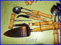 Single items or sets bamboo handle flatware
