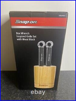 Snap On Steak Knife Set With Wood Block Snap On Tools Collectible SSX2783-S