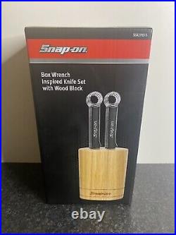 Snap On Steak Knife Set With Wood Block Snap On Tools Collectible SSX2783-S