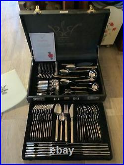 Solingen 84 piece cutlery set Complete With Certificate, Marked 18/10 And Case