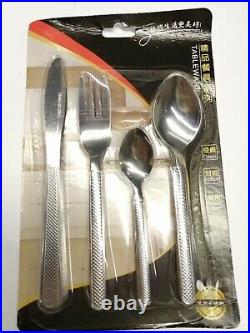 Stainless Steel Cutlery Sets Spoon Fork 16 32 piece Set Dinner UK