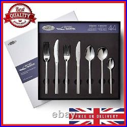 Stellar James Martin Stainless Steel 44 Piece Cutlery Set Kitchen Dining Forks