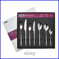 Stellar Rochester 44 Piece 18/10 Polished Cutlery Set Boxed BL58, NEW