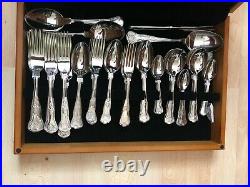 The Viners Tabletop Collection Cutlery Set 94 pcs Stainless Steel Wood Case Box
