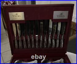 VINERS Kings Royale 18/0 Stainless Steel 70pc Canteen Cutlery Service 8 People