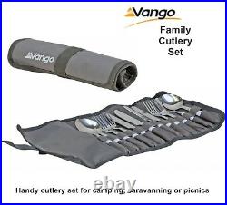 Vango 12 Piece Family Cutlery Set Ideal for camping, caravanning & picnics
