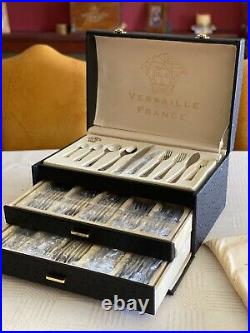 Versaille France 80 Piece Cutlery Set Brand New Unused In Faux Leather Box