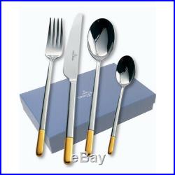 Villeroy & Boch Ella Partially Gold Plated 24 Piece Stainless Steel Cutlery Set