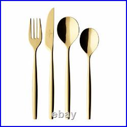 Villeroy & Boch Signature MetroChic d'Or 24 Piece Gold Plated Cutlery Set