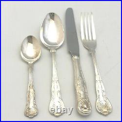 Viners Cutlery Set 24 Piece Silver Plated Stainless Steel Kings Pattern 17118 CP
