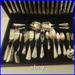 Viners Dubarry Stainless Steel 100 Piece Canteen complete large 8 person cutlery