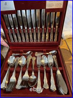 Viners Stainless Steel 58pc Boxed Kings Royale Cutlery Set