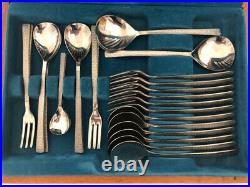 Viners Studio complete vintage cutlery set 44 pieces in wooden canteen