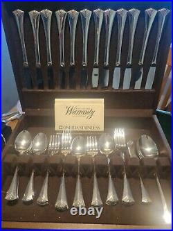 Vintage 66 Piece Oneida Canteen of Cutlery Set Community venetia includes box