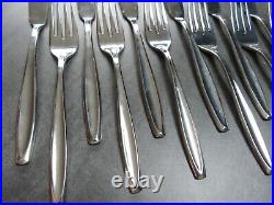 Vintage Christofle Fish Cutlery Set Mid Century Modern Retro Stainless Steel