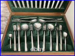 Vintage Gerald Benney Viners Studio Bark Stainless Steel Canteen Cutlery Set