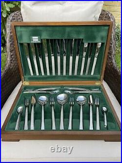 Vintage Gerald Benney Viners Studio Bark Stainless Steel Canteen Cutlery Set. 62