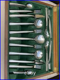 Vintage Gerald Benney Viners Studio Bark Stainless Steel Canteen Cutlery Set. 62
