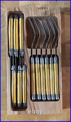 Vintage Laguiole France Stainless Steel Cutlery Set Boxed 12 piece