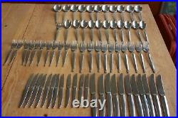 Vintage Lucky Wood Stainless Steel Cutlery Service Set 3kg 11 place settings