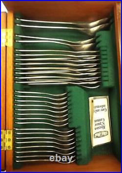Vintage OLD HALL Alveston Stainless Steel 82 pc Cutlery Canteen 8 Person C68