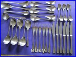 Vintage Old Hall Alveston Stainless Steel Thirty Four Piece Cutlery Set