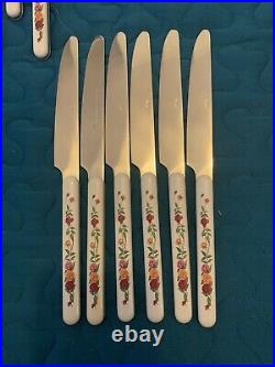 Vintage Royal Albert Old Country Roses Viners 44 Piece Cutlery Set RARE