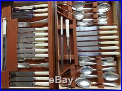 Vintage Silver Plated EPNS 69 Piece Cutlery Set Canteen for 6 Places SSP&C Co