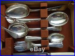 Vintage Silver Plated EPNS 69 Piece Cutlery Set Canteen for 6 Places SSP&C Co