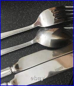 Vintage VINERS DUBARRY Stainless Steel 44pc Canteen Of Cutlery Service 6 Person