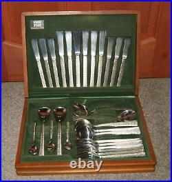 Vintage Viners Canteen Studio Cutlery Set 44 Pieces + Extra Spoons
