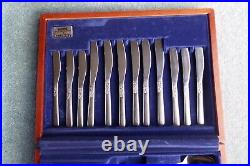 Vintage Viners LOVE STORY Cutlery Canteen 44 Pieces In Wooden Presentation Box