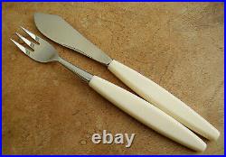 Vtg Modernist George Butler N811 Wooden Handle Cutlery Set x45 50s/1960s Retro