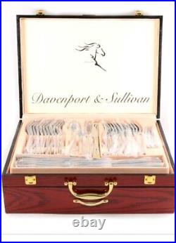 Waltmann und sohn 95 piece cutlery set in a Davenport & Sullivan Mahogany Case