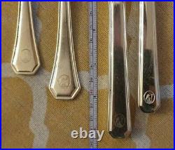 Wooden Canteen of 60 WMF Silver Plated Cutlery Art Deco Restaurant Cafe for 6