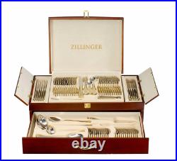 Zillinger Gold Heavy 72 Piece Cutlery Set Stainless Steel Canteen Christmas